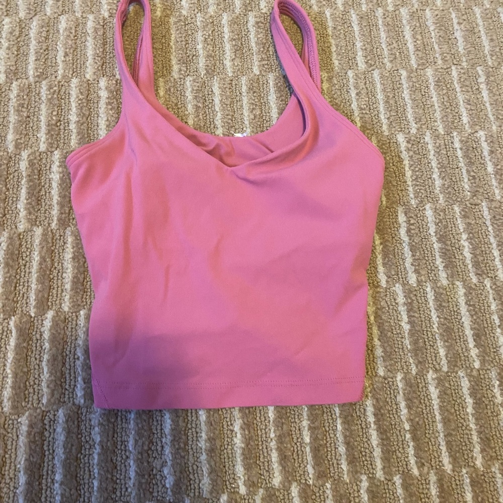 Lululemon align tank top crop pink